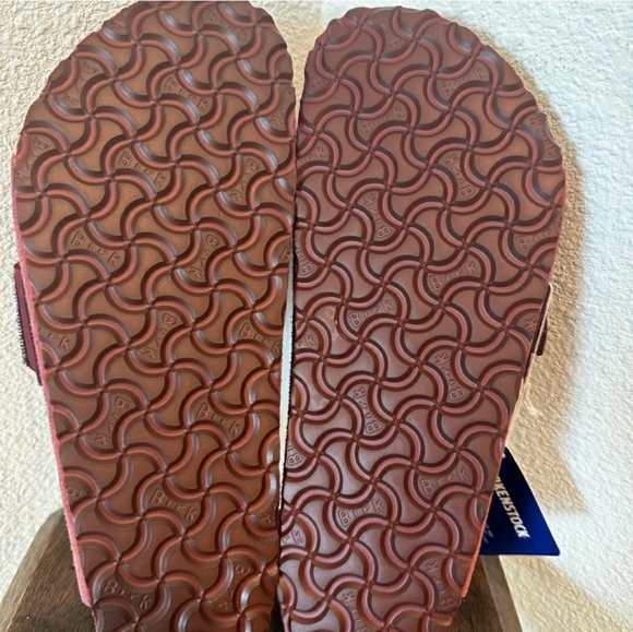 NEW BIRKENSTOCK KYOTO NUBUCK MAROON SUEDE LEATHER MENS SIZE 12- 12.5 main image 5